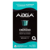 Capsules en aluminium espresso Cremoso de torréfaction moyenne Café AGGA, 53 g, 10 capsules