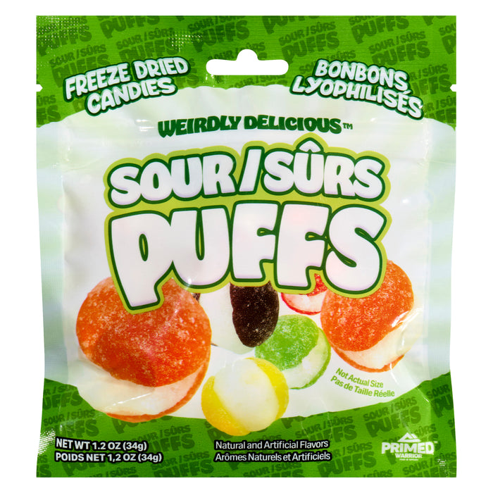 Primed Warrior Freeze Dried Candies Sour Puffs, 34 g