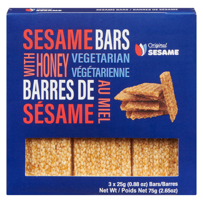 Original Sesame Bars with Honey, 3-Pack, 75 g