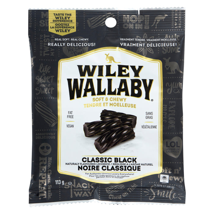 Wiley Wallaby Naturaly Flavoured Licorice, 113 g