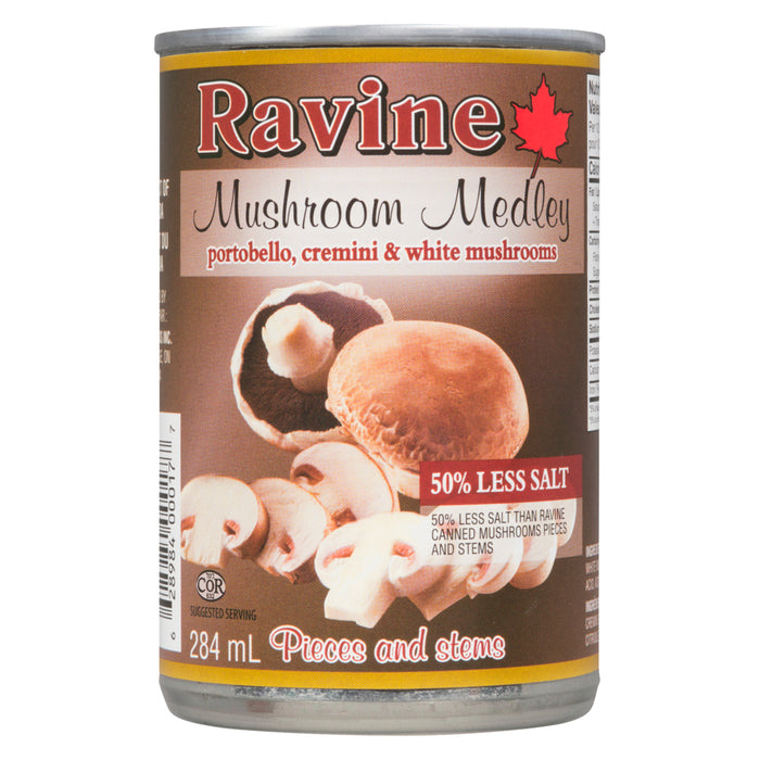 Ravine Mélange de Champignons Morceaux et Pieds, 284 ml