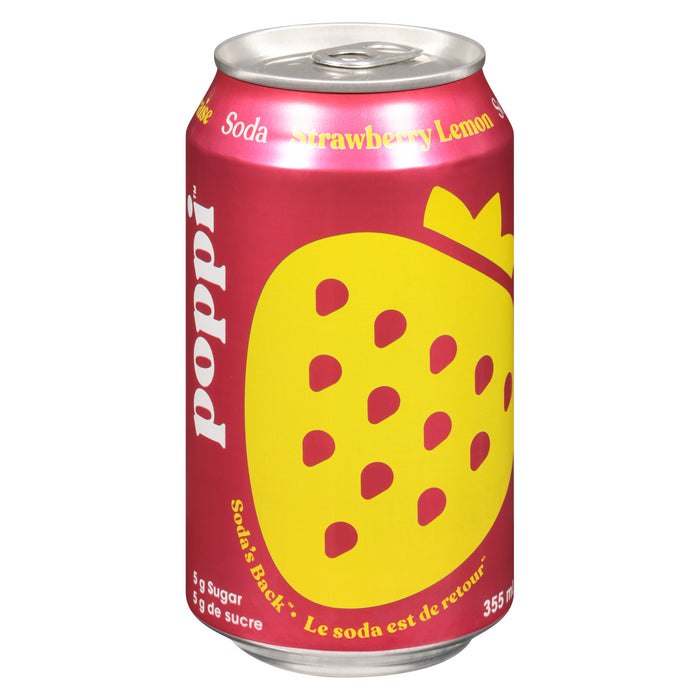Poppi Soda Strawberry Lemon, 355 ml