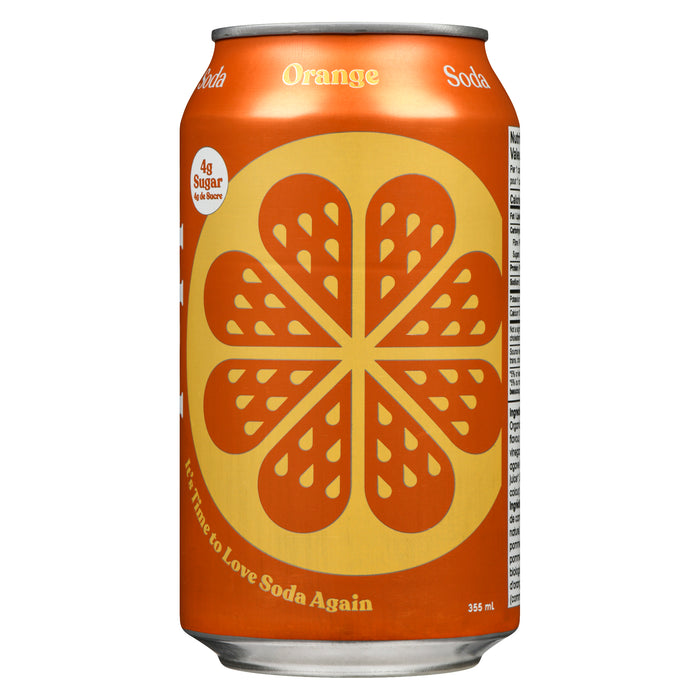 Poppi Soda Orange, 355 ml
