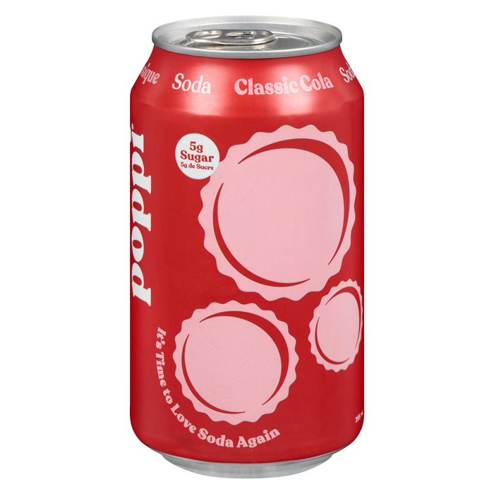 Poppi Soda Classic Cola, 355 ml