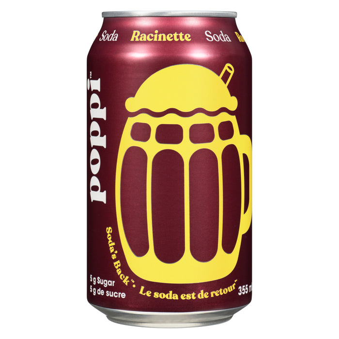 Poppi Soda Root Beer, 355 ml