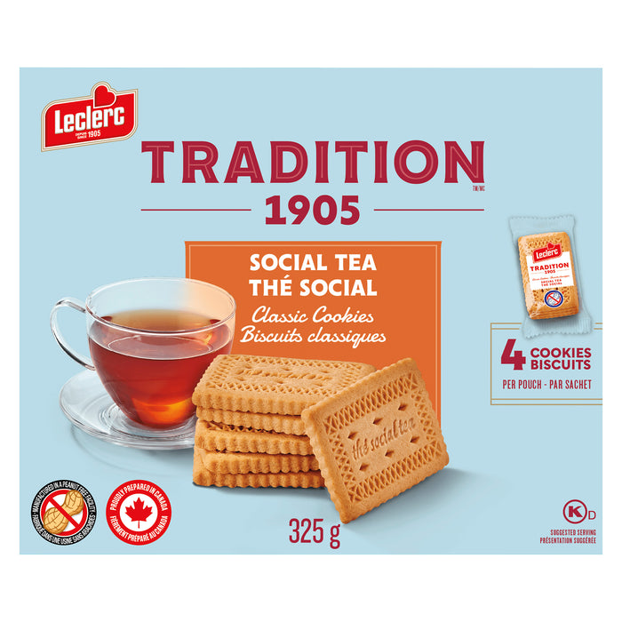 Leclerc Tradition Classic Cookies, Social Tea, 325 g