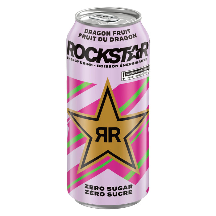 Boisson énergisante Rockstar Energy Zero, fruit du dragon, 473 ml