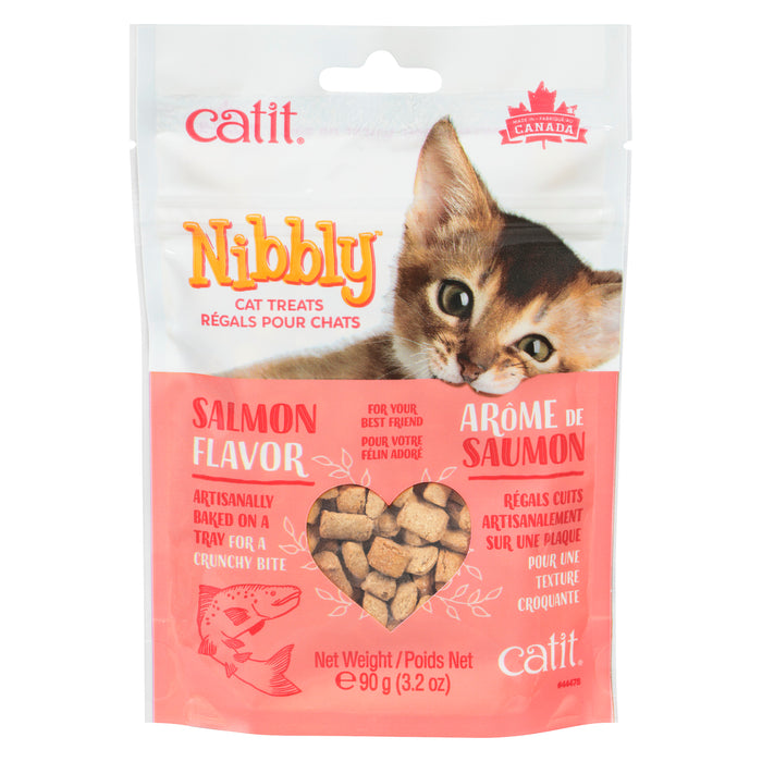 Catit Nibbly Salmon Flavour Cat Treats, 90 g