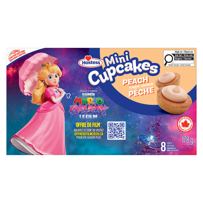 Hostess Mini Cupcakes, Peach, 8-Pack, 178 g