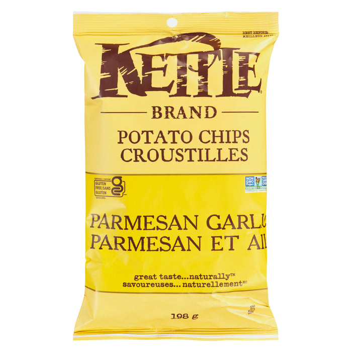 Kettle Brand Potato Chips Parmesan Garlic, 198 g