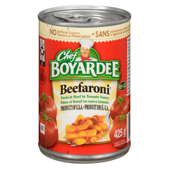 Chef Boyardee Beefaroni Pasta & Beef in Tomato Sauce, 425 g