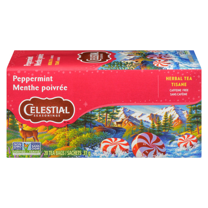 Celestial Seasonings Tisane Menthe Poivrée, emb. de 20