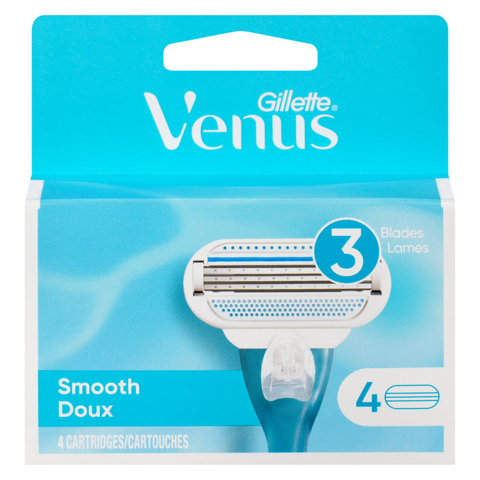 Gillette Venus 3 Blade Cartridges, 4-Pack