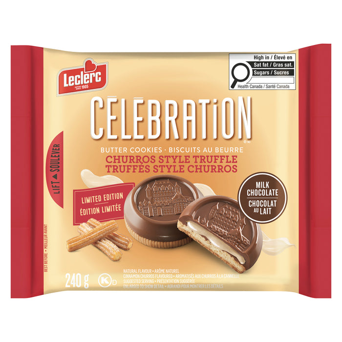 Biscuits au beurre truffés style churros édition limitée Célébration, 240 g
