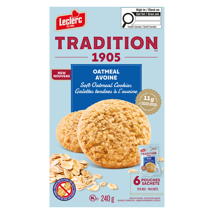 Galettes tendres à l'avoine Tradition Leclerc, 240 g