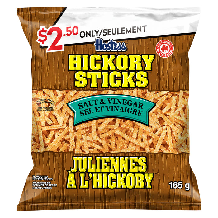 Hickory Sticks Salt & Vinegar, 165 g