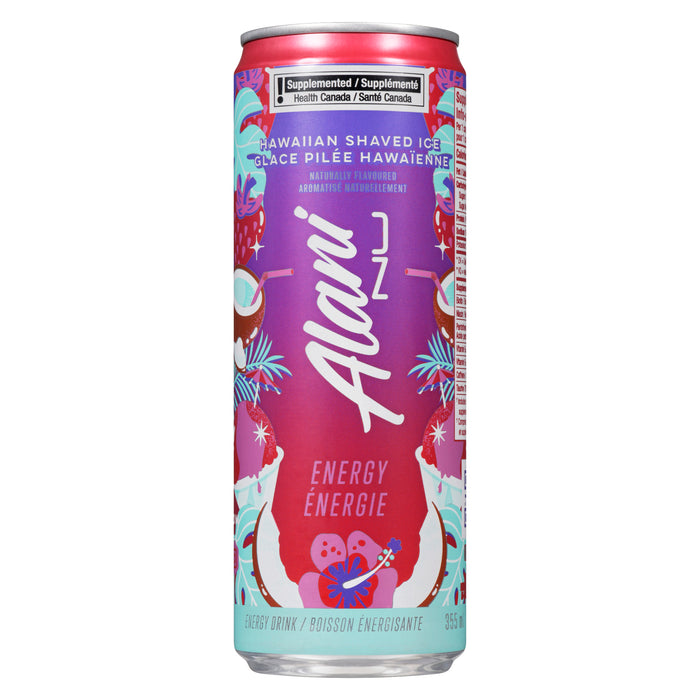 Alani Nu Énergie Boisson Énergisante Glace Pilée Hawaïenne, 355 ml
