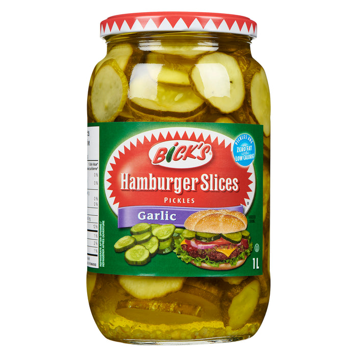 Bick's Pickles Hamburger Slices Garlic, 1 L