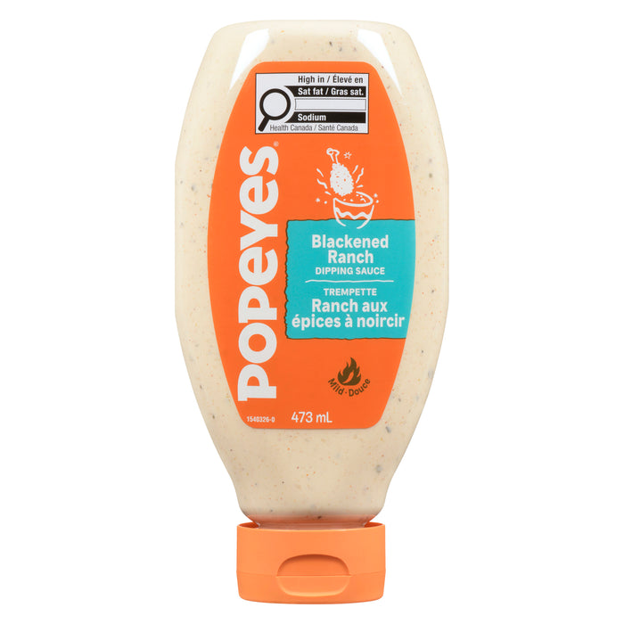 Trempette ranch noircie Popeyes, 473 ml