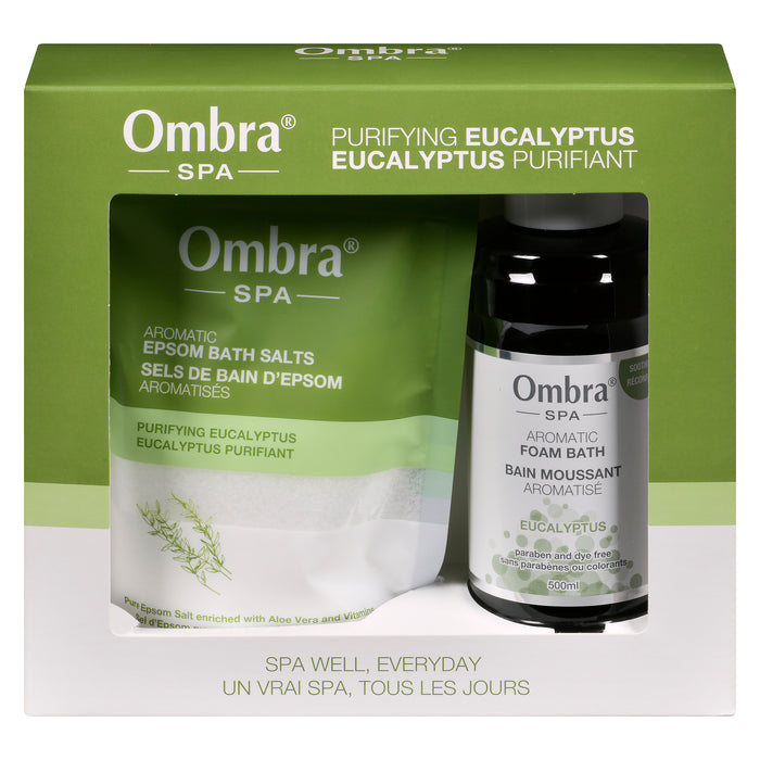 Ombra Spa Eucalyptus Aromatic Gift Set, 2-Piece