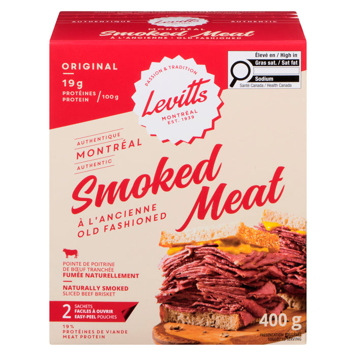Viande fumée à l'ancienne Montréal Levitt's, emb. de 2 - 400 g