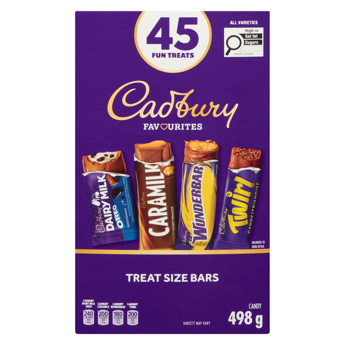 Cadbury Favourites Candy Fun Treats, 498 g, 45-Pack
