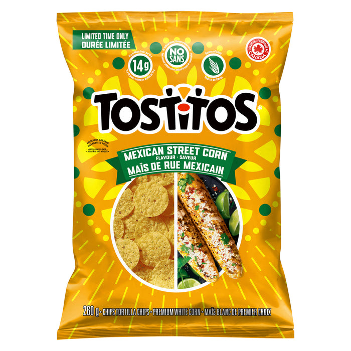 Croustilles de tortilla à saveur de maïs de rue mexicain Tostitos, 260 g