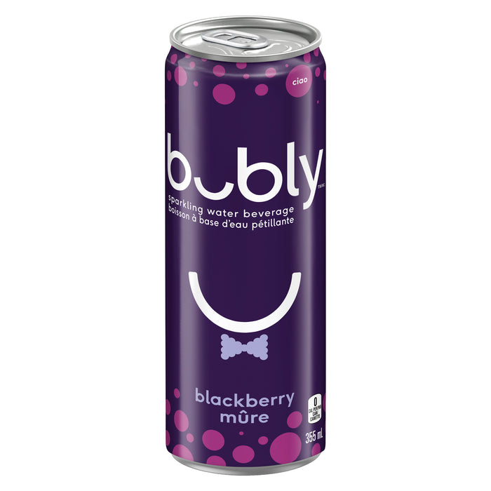 Bubly Boisson à Base d'Eau Pétillante Mûre, 355 ml