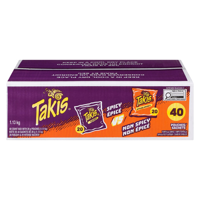 Takis Rolled Tortilla Chips Multi-pack, 1.13 kg, 40-Pack