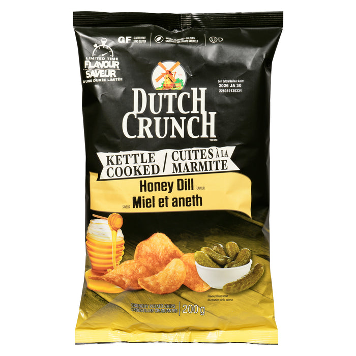 Croustilles croquantes saveur miel et aneth Dutch Crunch – 200 g