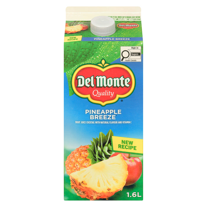 Del Monte Fruit Juice Cocktail with Natural Flavour and Vitamin C Pineapple Breeze, 1.6 L