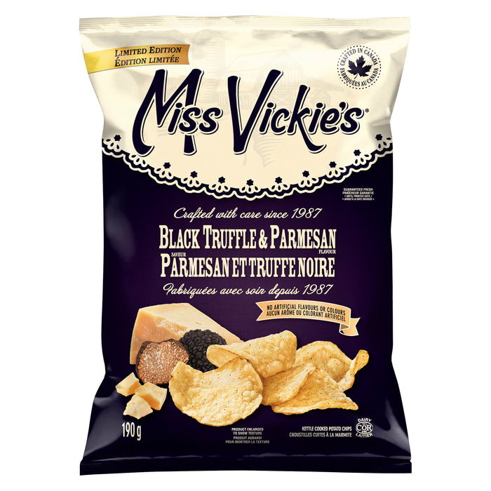 Croustilles Truffe noire et parmesan Miss Vickie’s, 190 g