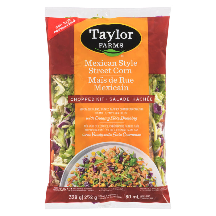 Salade hachée Maïs de rue style mexicain Taylor Farms, 329 g