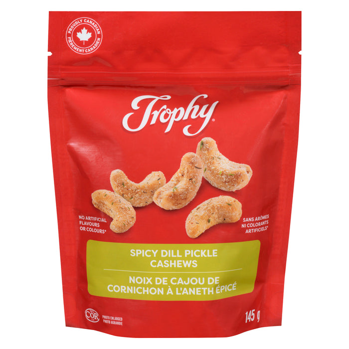 Trophy Spicy Dill Pickle Cashews, 145 g