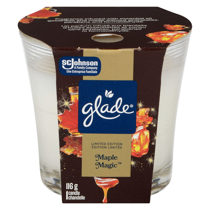 Glade Maple Magic Candle, 116 g