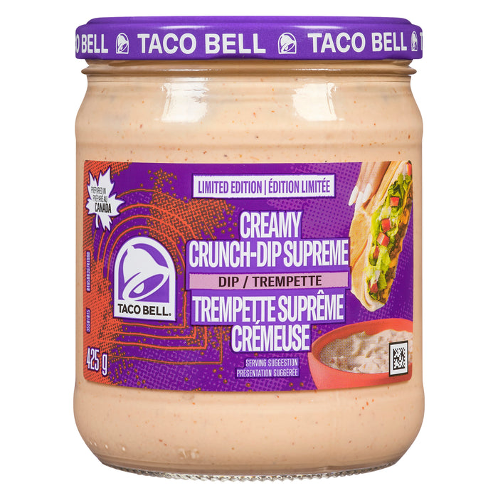 Taco Bell Creamy Crunch-Dip Supreme, 425 g