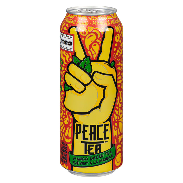 Peace Tea Naturally Flavoured Iced Green Tea Mango Green Tea, 695 ml
