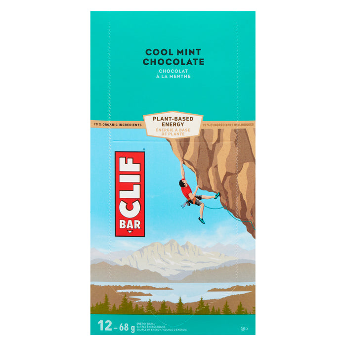 Clif Bar Cool Mint Chocolate Energy Bars, 816 g, 12-Pack