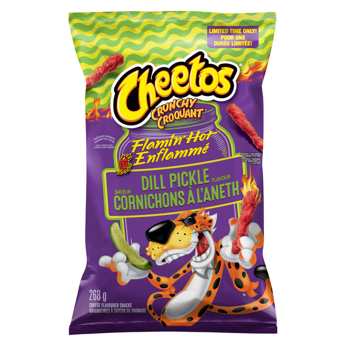 Grignotines Cheetos Enflammé Cornichons à l'aneth, 268 g