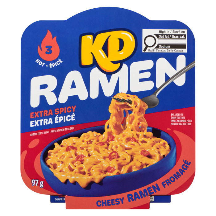 Ramen fromagé extra épicé KD Ramen, piquant de niveau 3 – 97 g