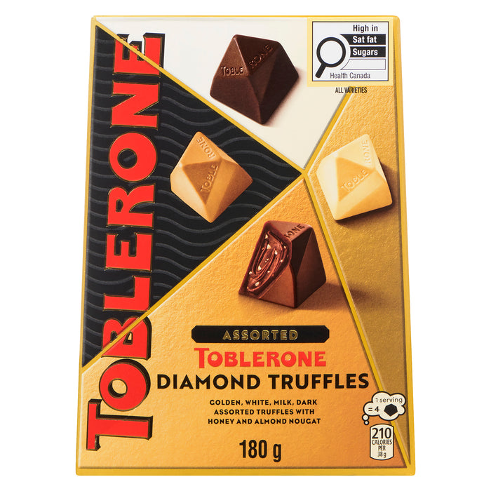 Truffes au chocolat au lait Toblerone Diamond, 180 g