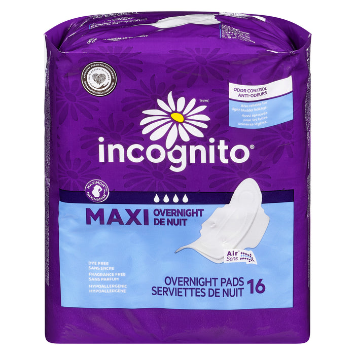 Serviettes de nuit Maxi incognito, emb. de 16