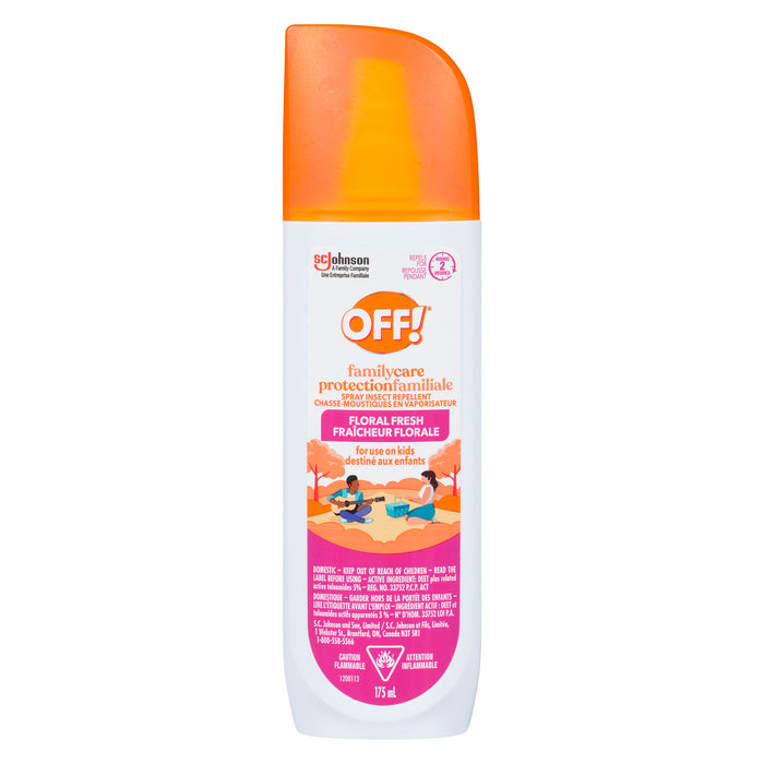 OFF! FamilyCare Spray Insect Repellent Floral Fresh, 175 ml