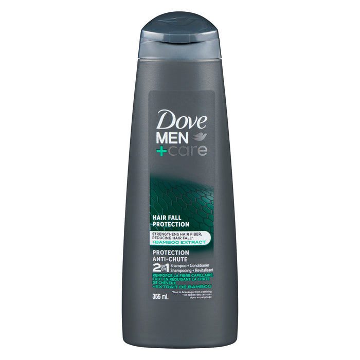 Shampoing + Revitalisant 2 en 1 Protection anti-chute Men+Care Dove – 355 mL