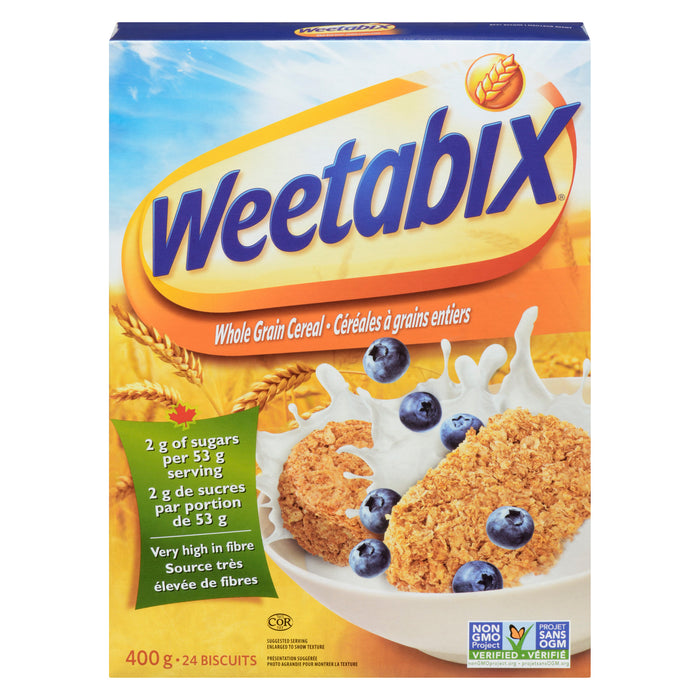 Céréales complètes Weetabix, 24 biscuits, 400 g