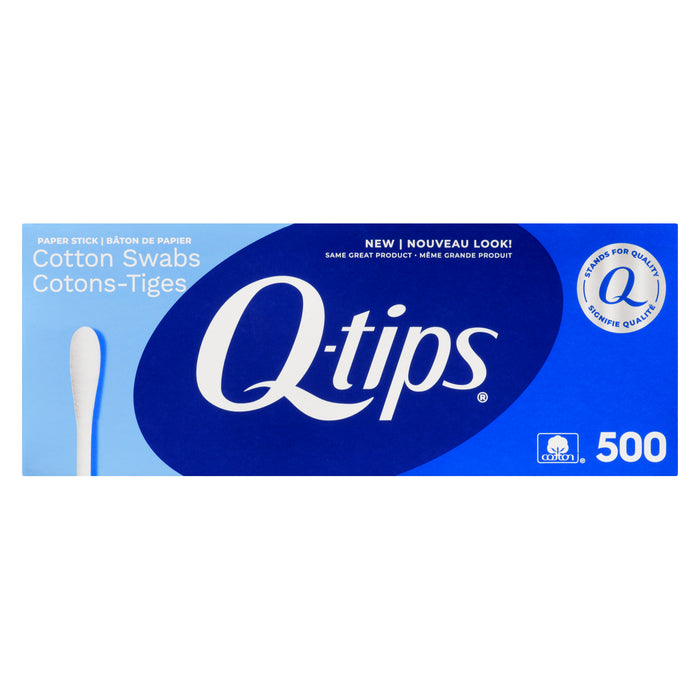 Q-tips Paper Stick Cotton Swabs, 500-Pack