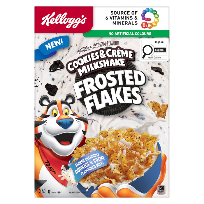 Frosted Flakes Cereal Cookies & Crème Milkshake, 343 g