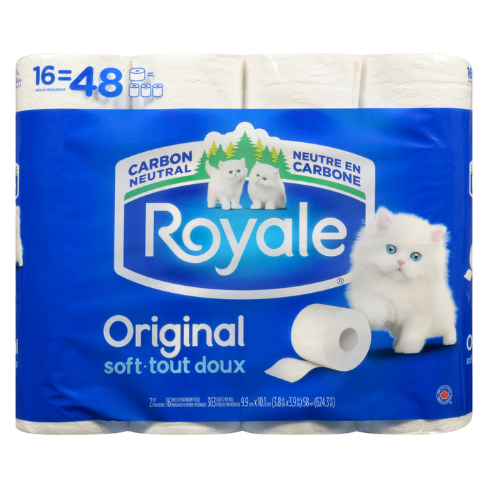 Royale Original Soft 2 Ply Bathroom Tissue, 16-Pack