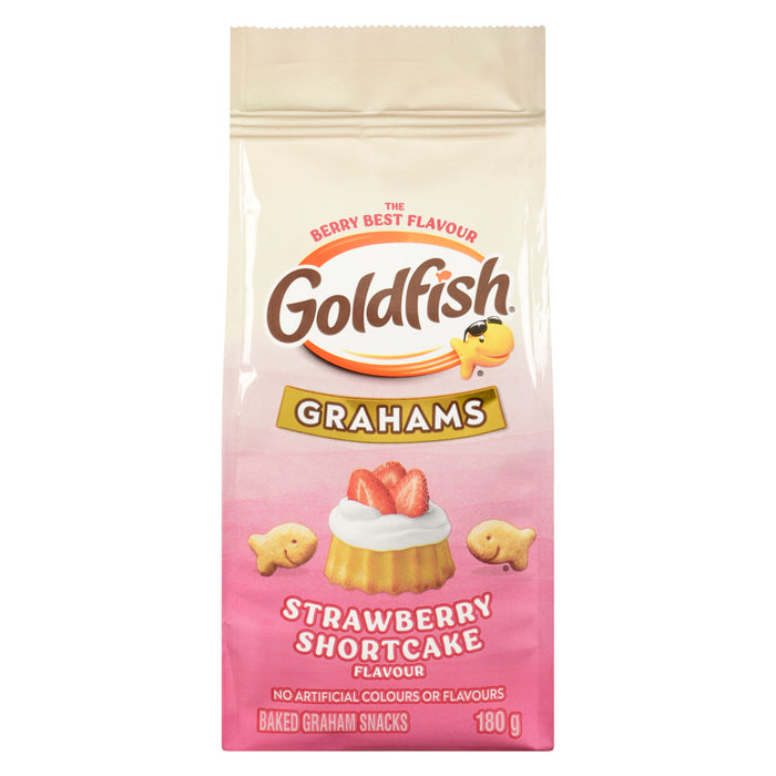Goldfish Baked Graham Snacks Strawberry Shortcake Flavour, 180 g