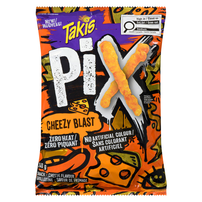 Takis Pix Cheezy Blast Rolled Tortilla Chips, 240 g